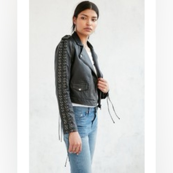 Silence + Noise Faux Leather Jacket - Size L | Edgy & Stylish - Picture 5 of 5